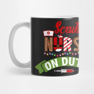 Funny Nurse Life Christmas Pun Quote Hilarious Joke Idea Scrub Mug
